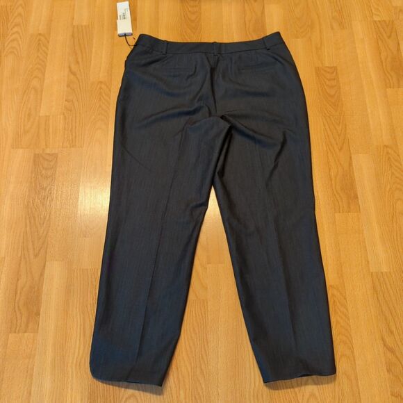 Adrienne Vittadini Studio Pants Womens 12 Navy Blue Career Work Business - Picture 4 of 9